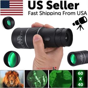 40X60 Monocular Binoculars With Night Vision BAK4 Prism High Power Waterproof 40X60 Monocular Binoculars With Night Vision BAK4 Prism High Power Waterproof